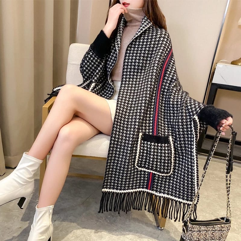 Zengirl Luxury Sleeves Shawl