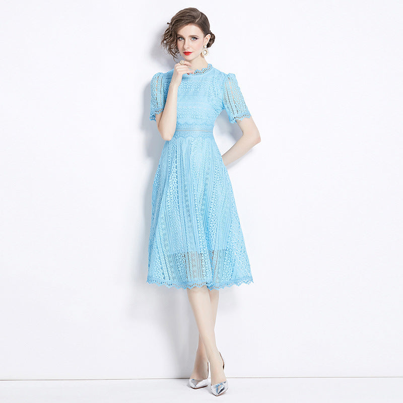 Lavinia french blue dress