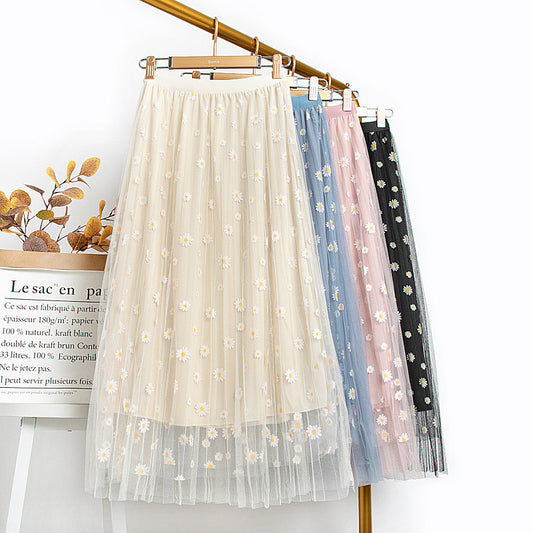 Daisy Chiffon A- Line Skirt