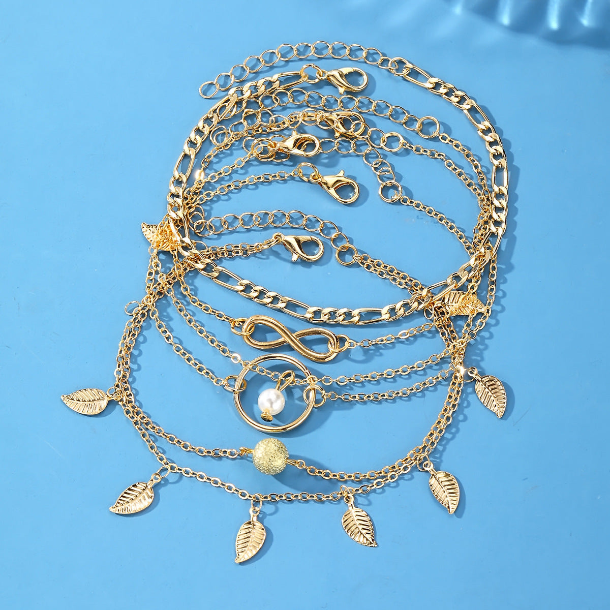 Zoe Multi-layer Anklet