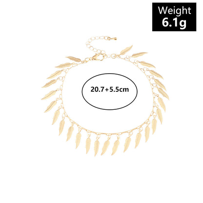 Shell Leaf Anklet