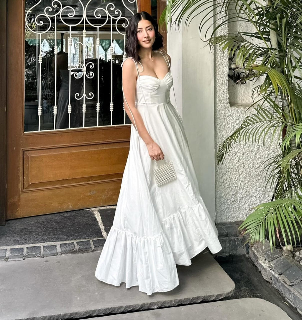 Pretty white cotton dress