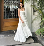 Pretty white cotton dress