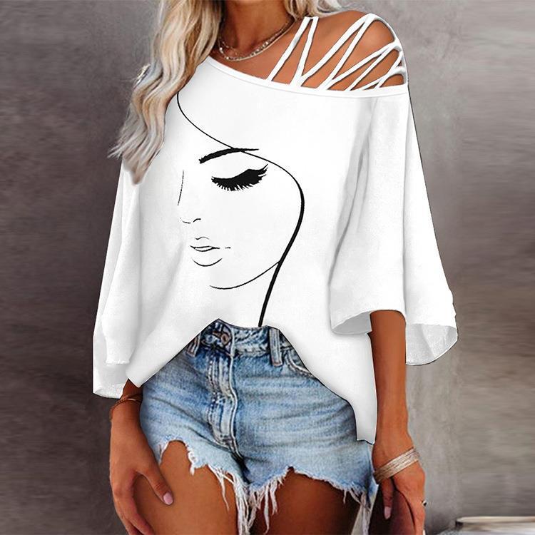 Strappy Face Art Tee