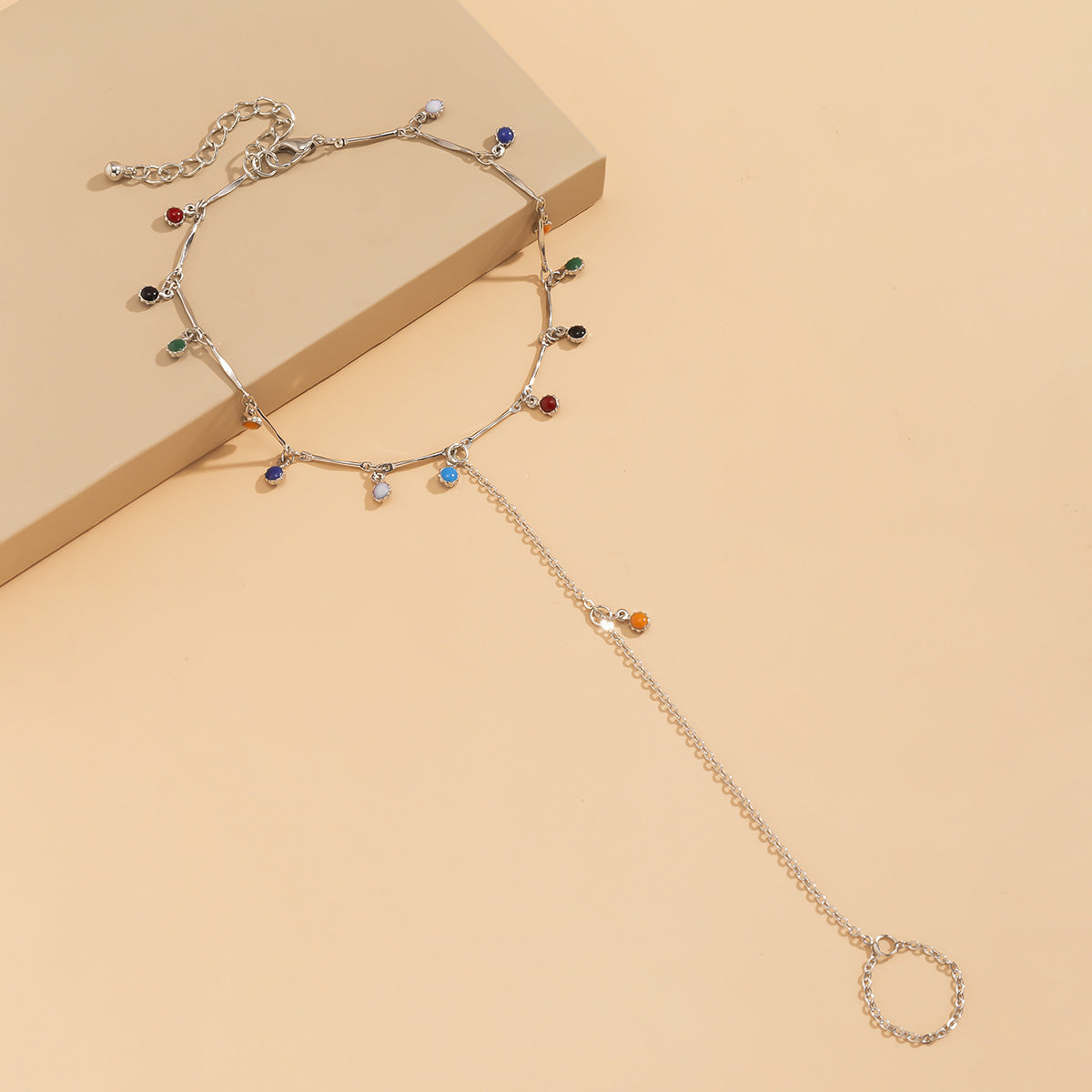 Fringed Continuation Finger Anklet
