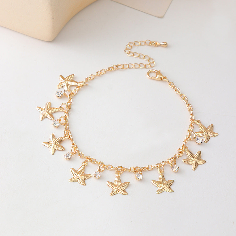Shell Leaf Anklet