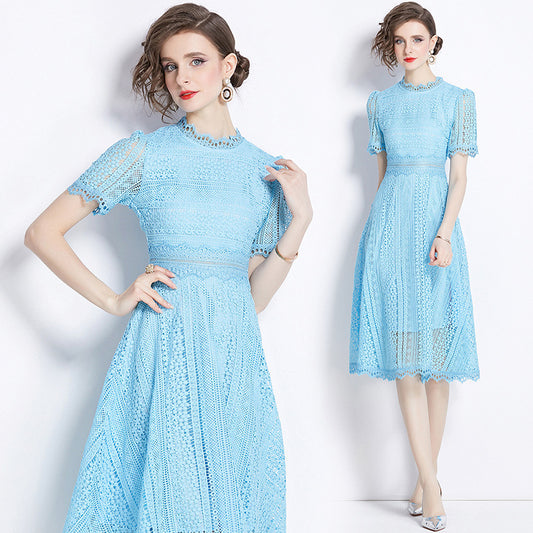 Lavinia french blue dress