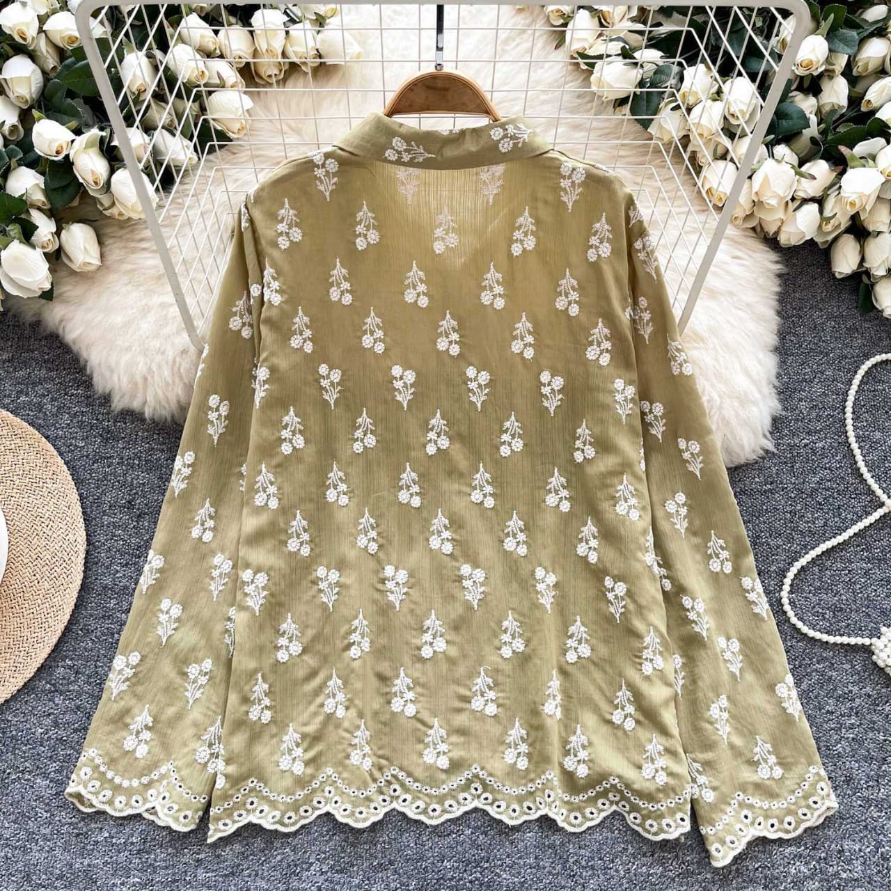 Sunflower Embroidery Shirt 🌻