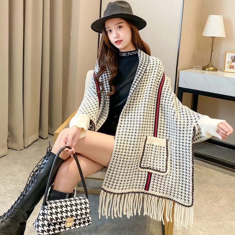 Zengirl Luxury Sleeves Shawl