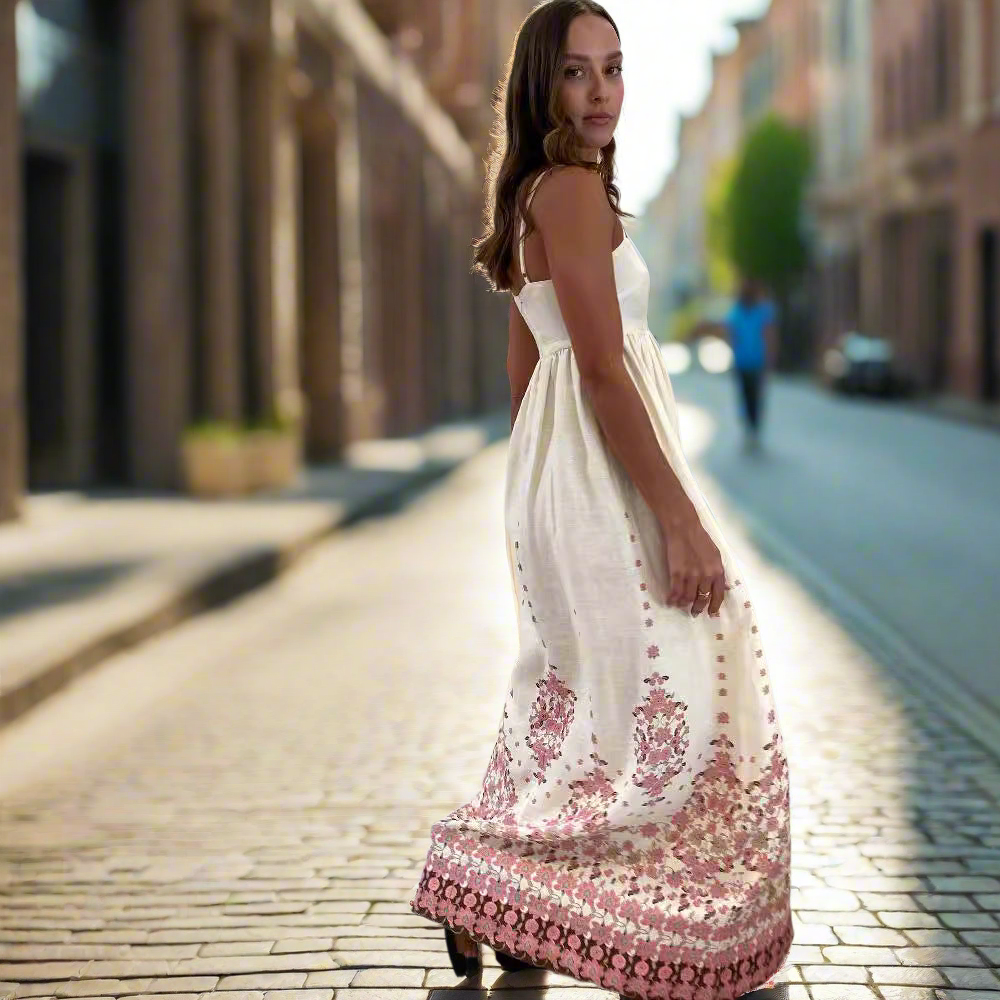 Mira Floral Harmony Maxi DRESS