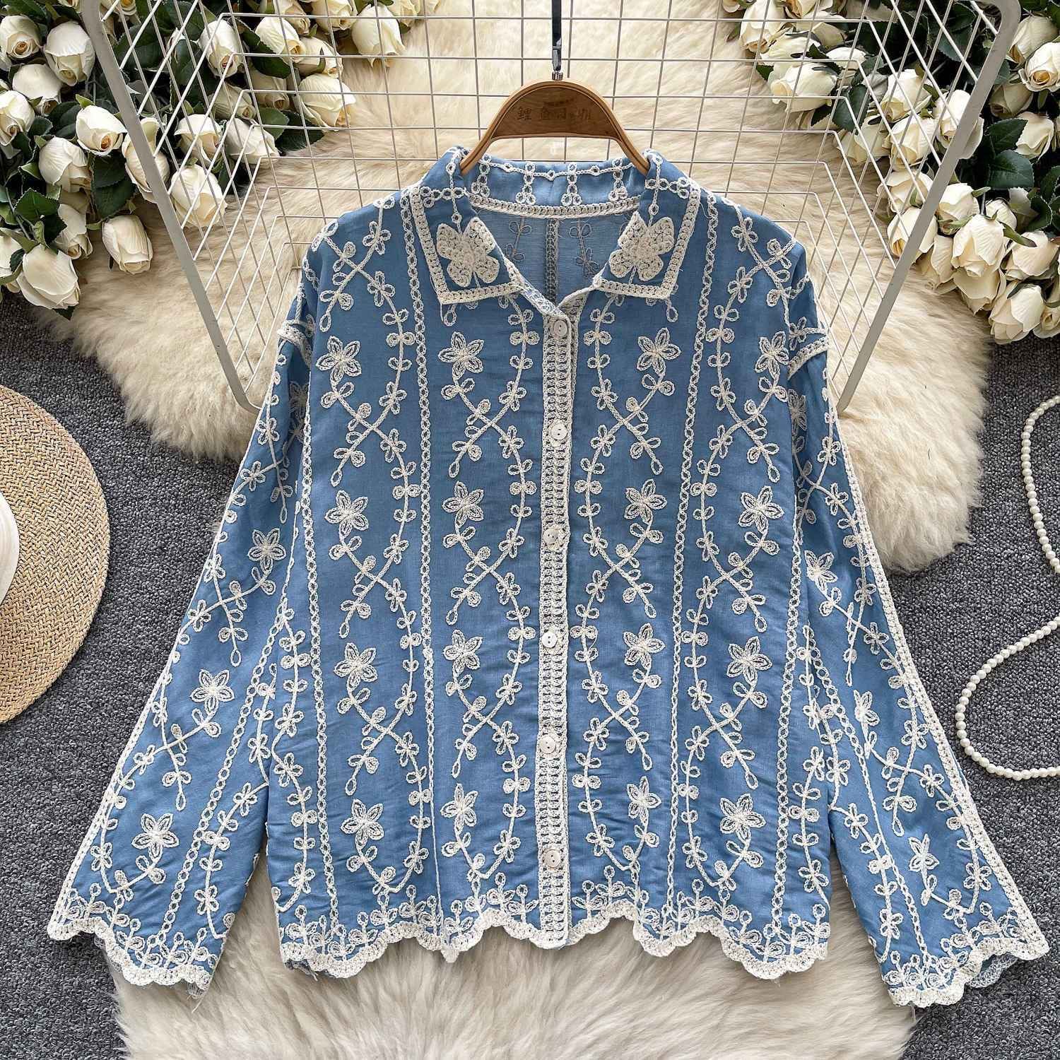 Tracy Luxury Embroidery Shirt