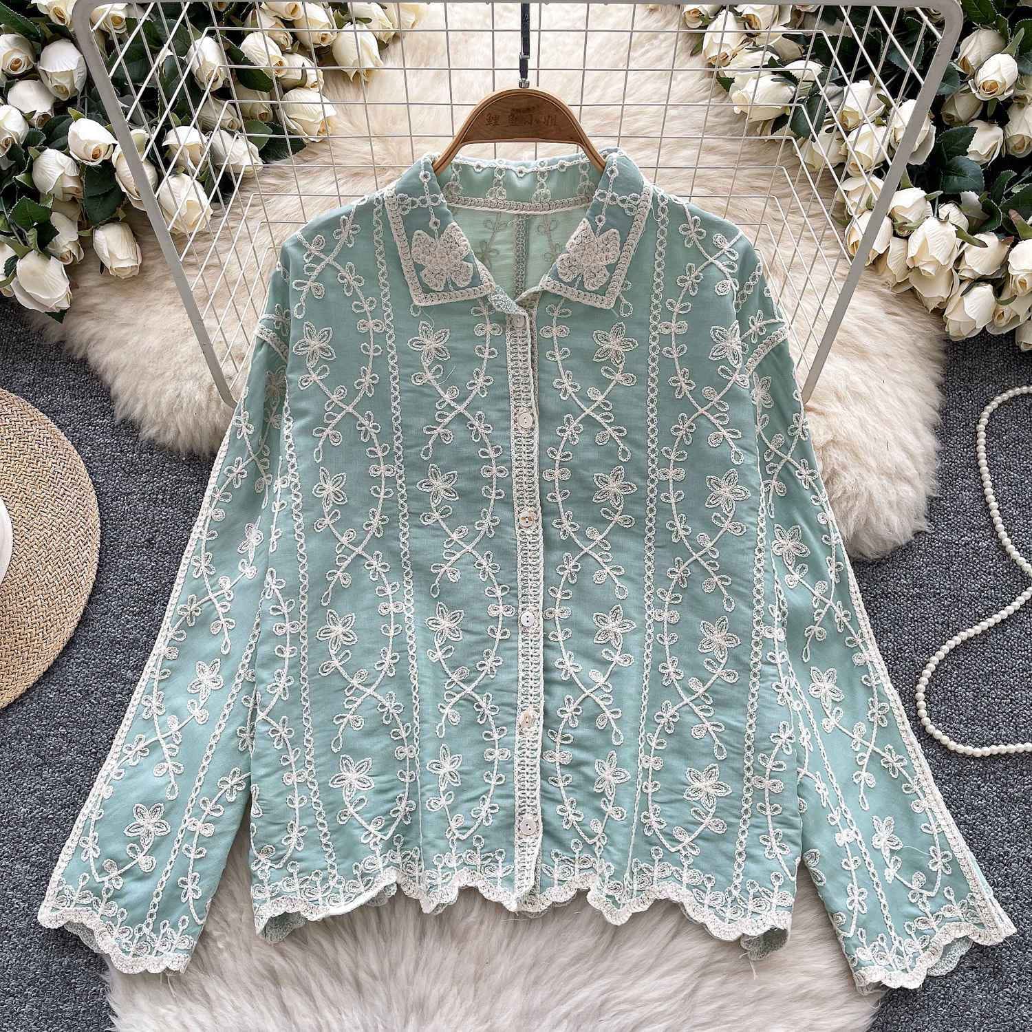 Tracy Luxury Embroidery Shirt