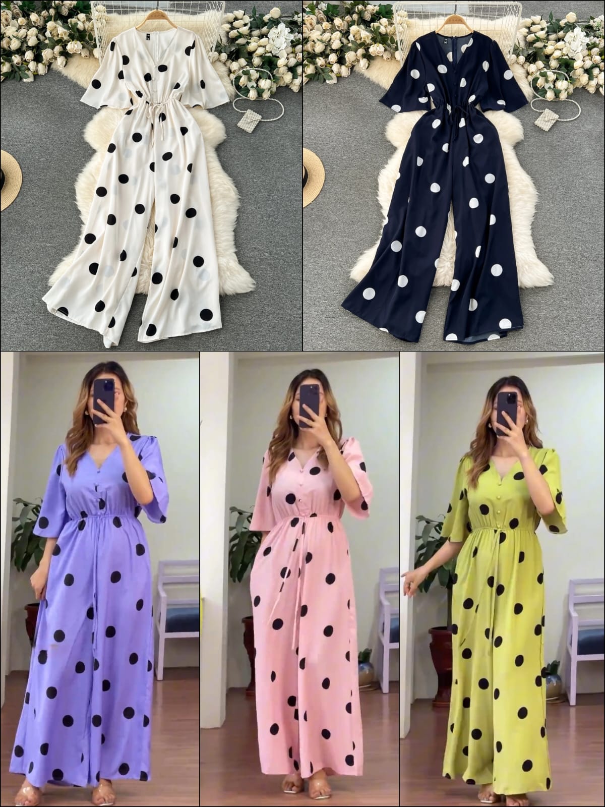 Luxury Polka Jumpsuit