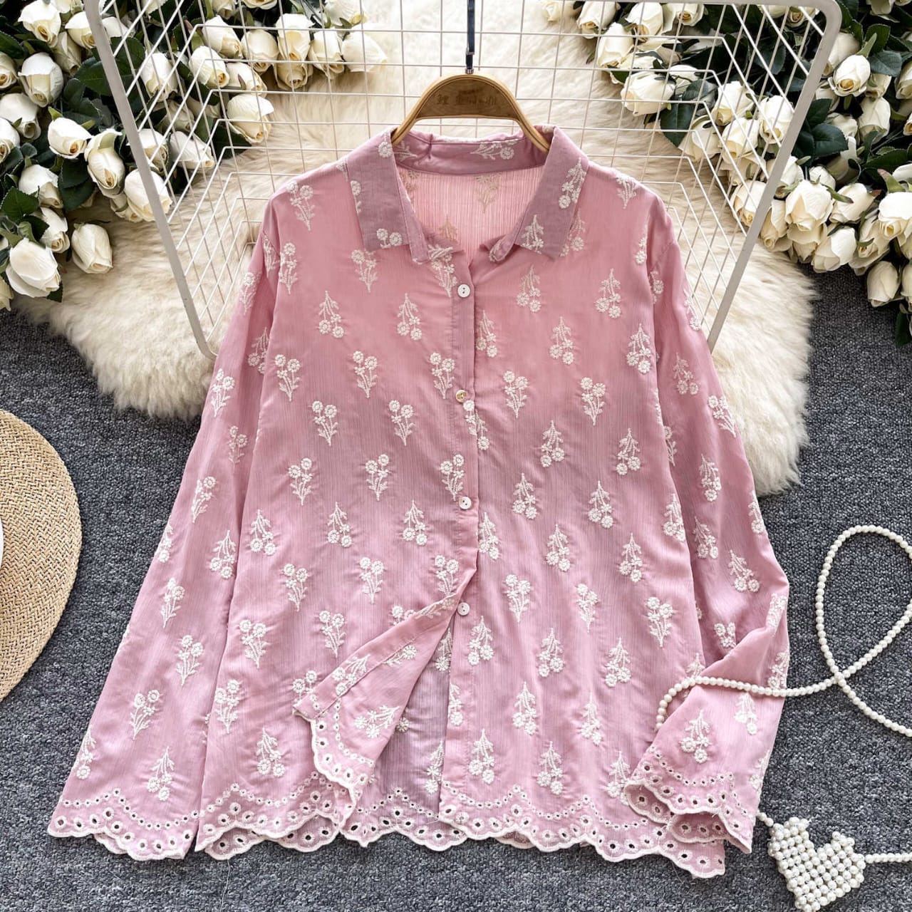 Sunflower Embroidery Shirt 🌻