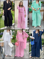 Bracy Luxury 3 Pc Linen Coord Set