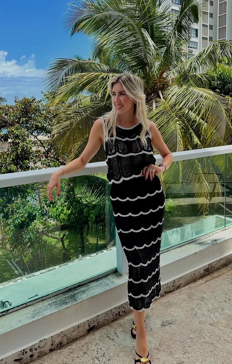 Tia Luxury Crochet Coord Set