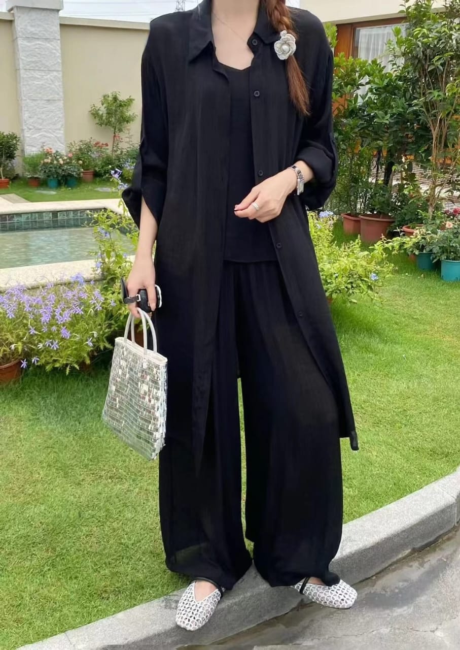 Bracy Luxury 3 Pc Linen Coord Set