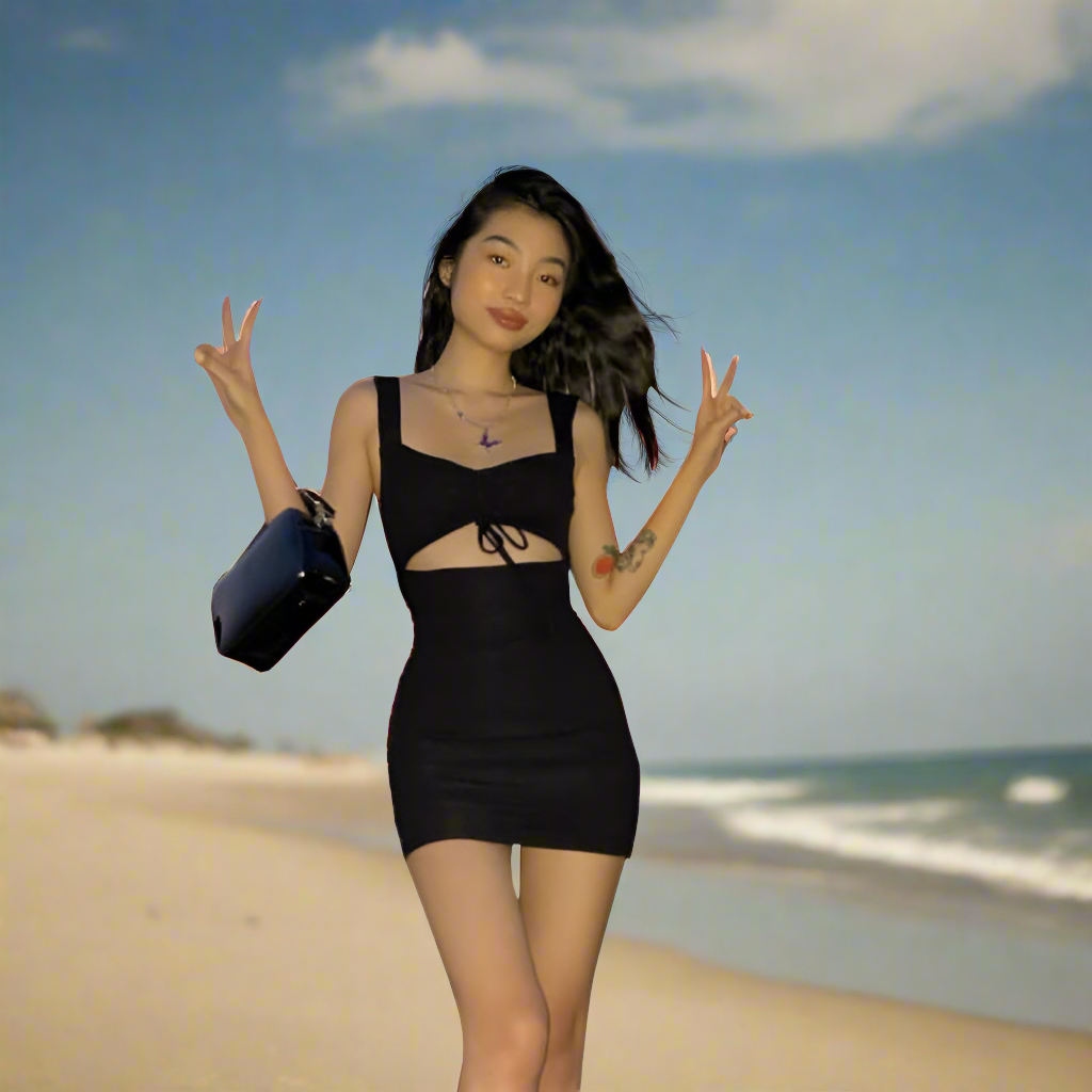 Obsidian Nights Cutout Dress