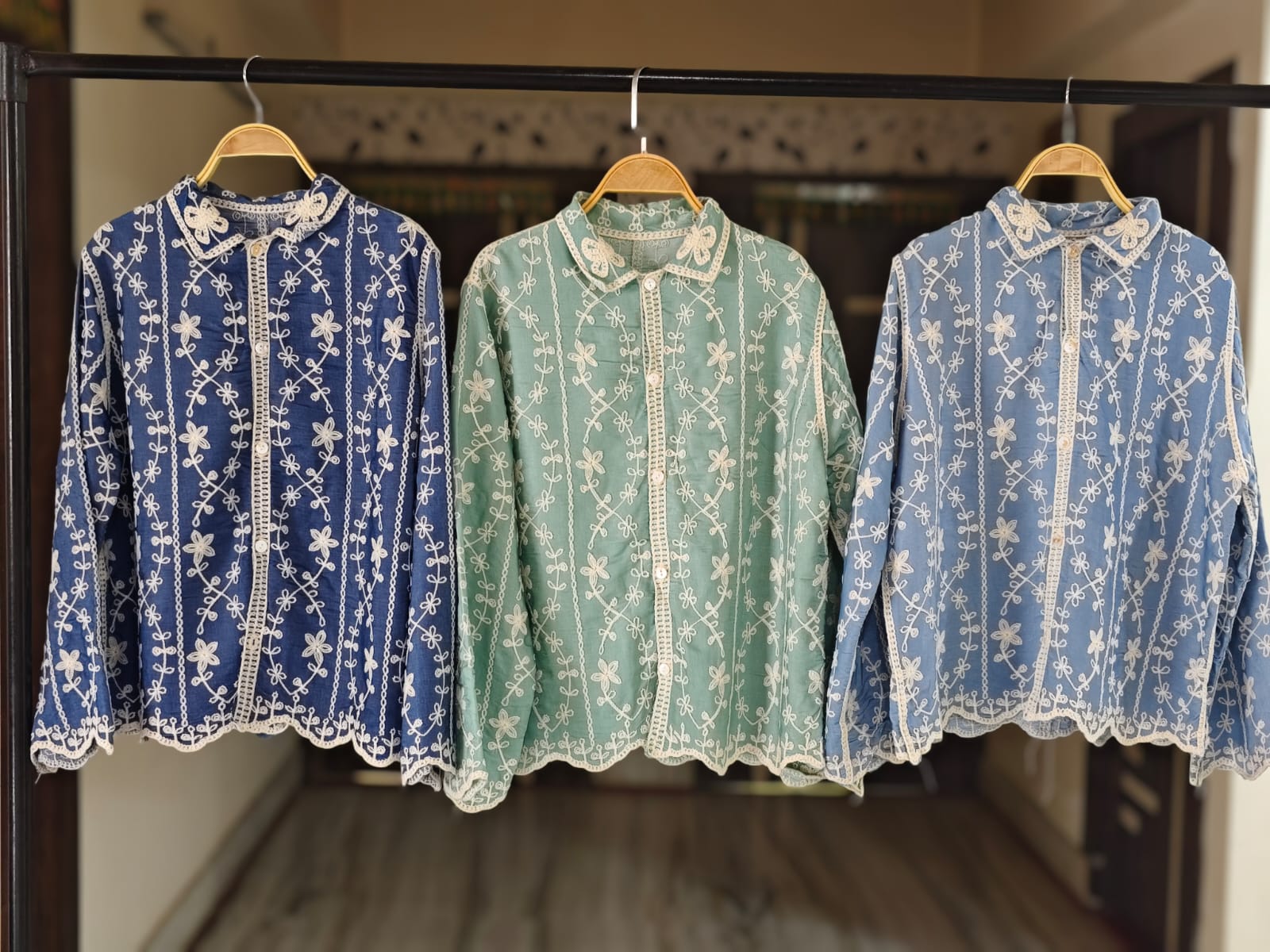 Tracy Luxury Embroidery Shirt