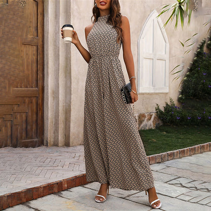 Anu Desert Elegance Halter Jumpsuit