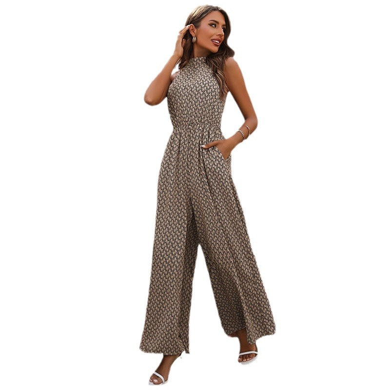 Anu Desert Elegance Halter Jumpsuit