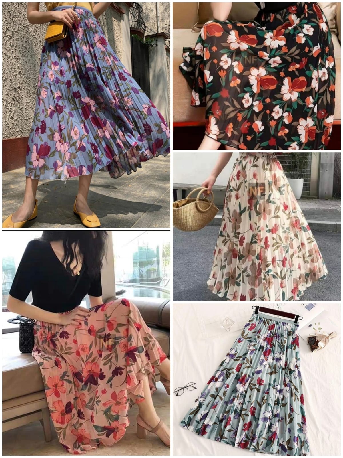 Luxury Floral Glam Skirt
