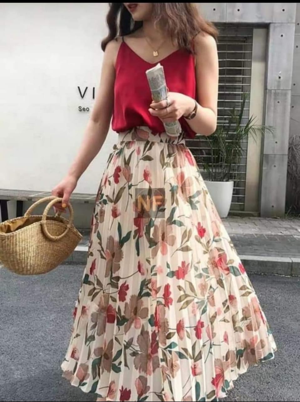 Luxury Floral Glam Skirt