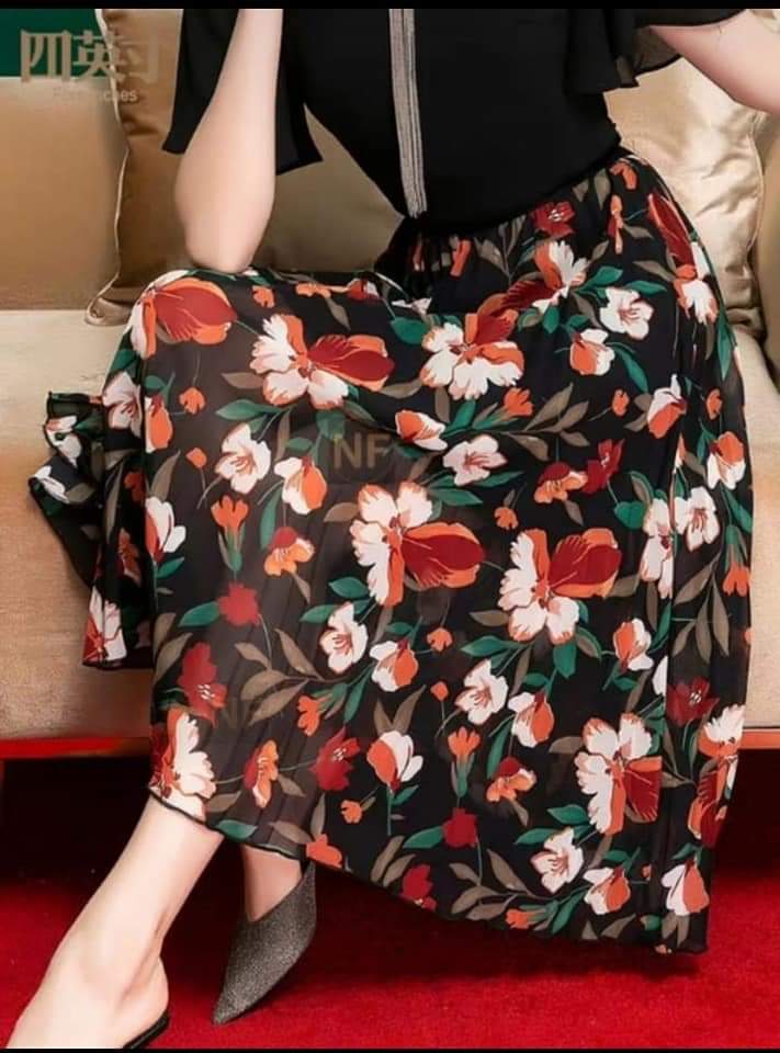 Luxury Floral Glam Skirt