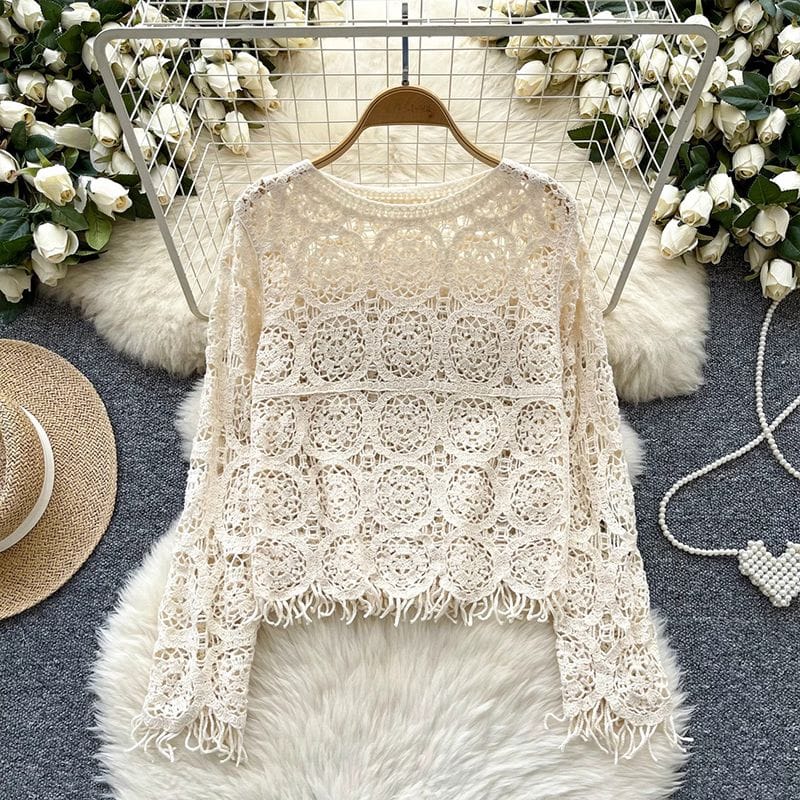 Khlio Crochet Top