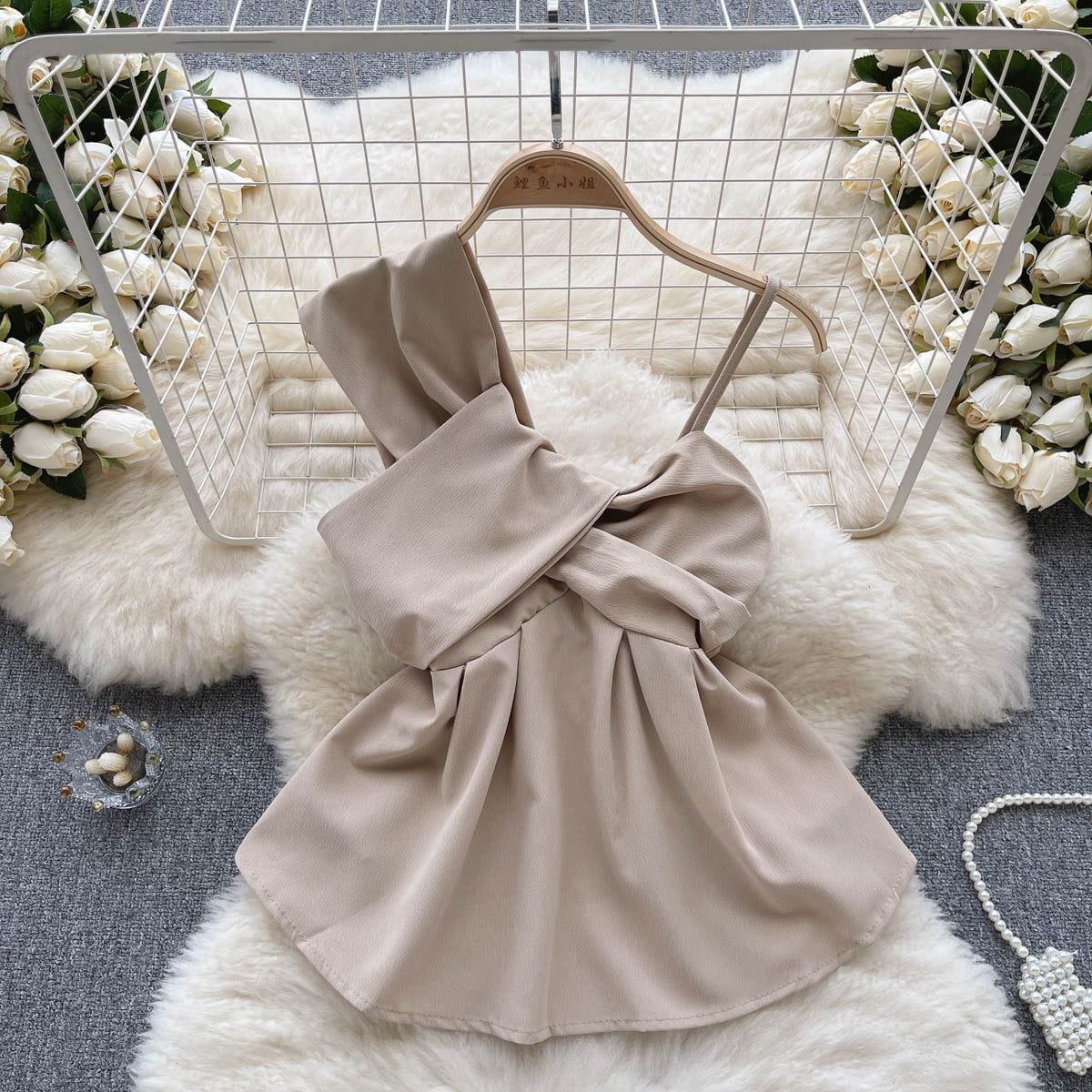 Bella Bow One-Shoulder Top