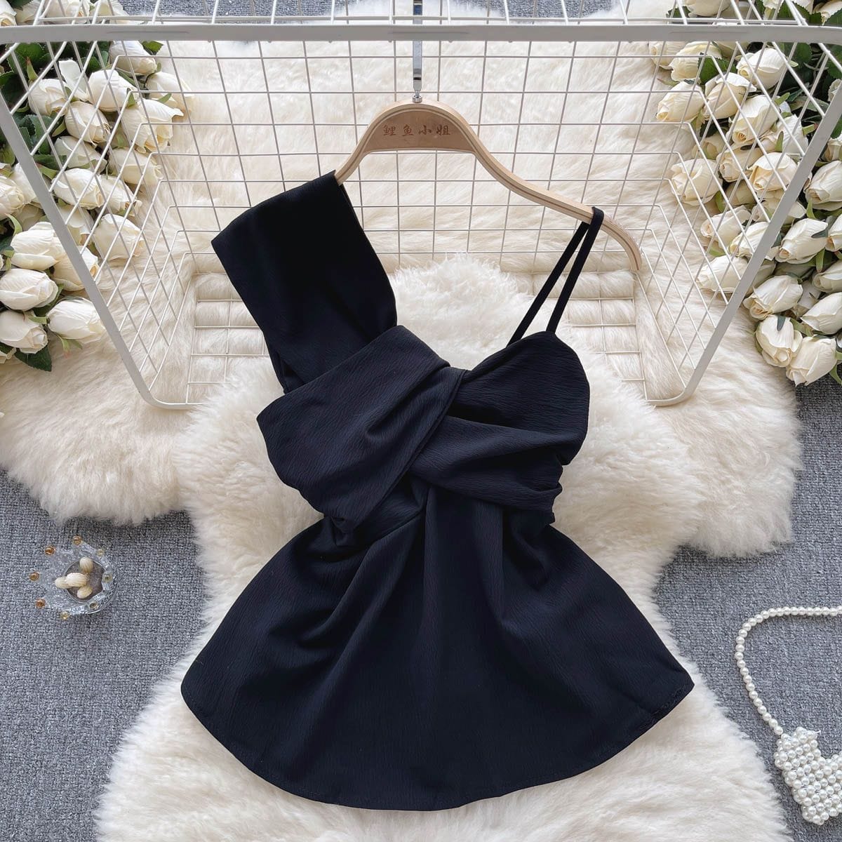 Bella Bow One-Shoulder Top