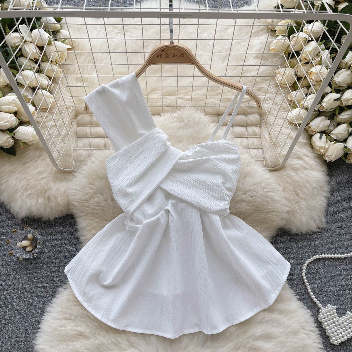 Bella Bow One-Shoulder Top