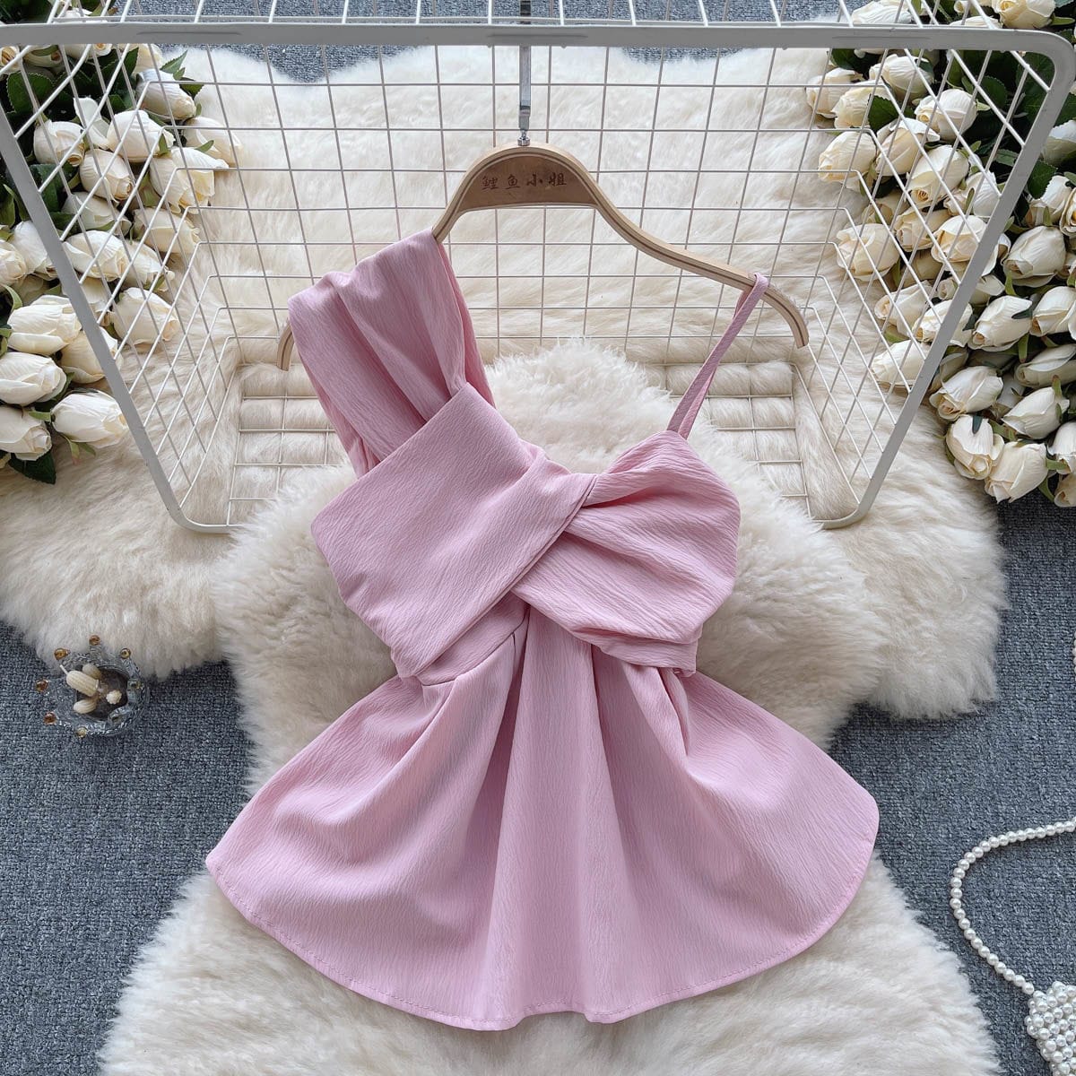 Bella Bow One-Shoulder Top