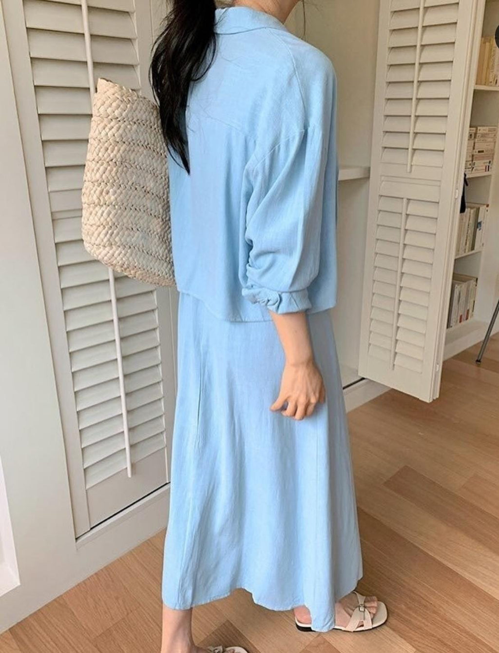 Selene Luxury 2 Pc Linen Coord Set