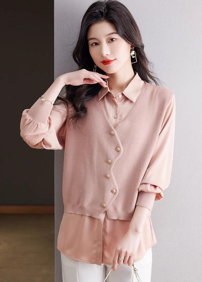 Averie Dual Style Sweater Shirt 2PC