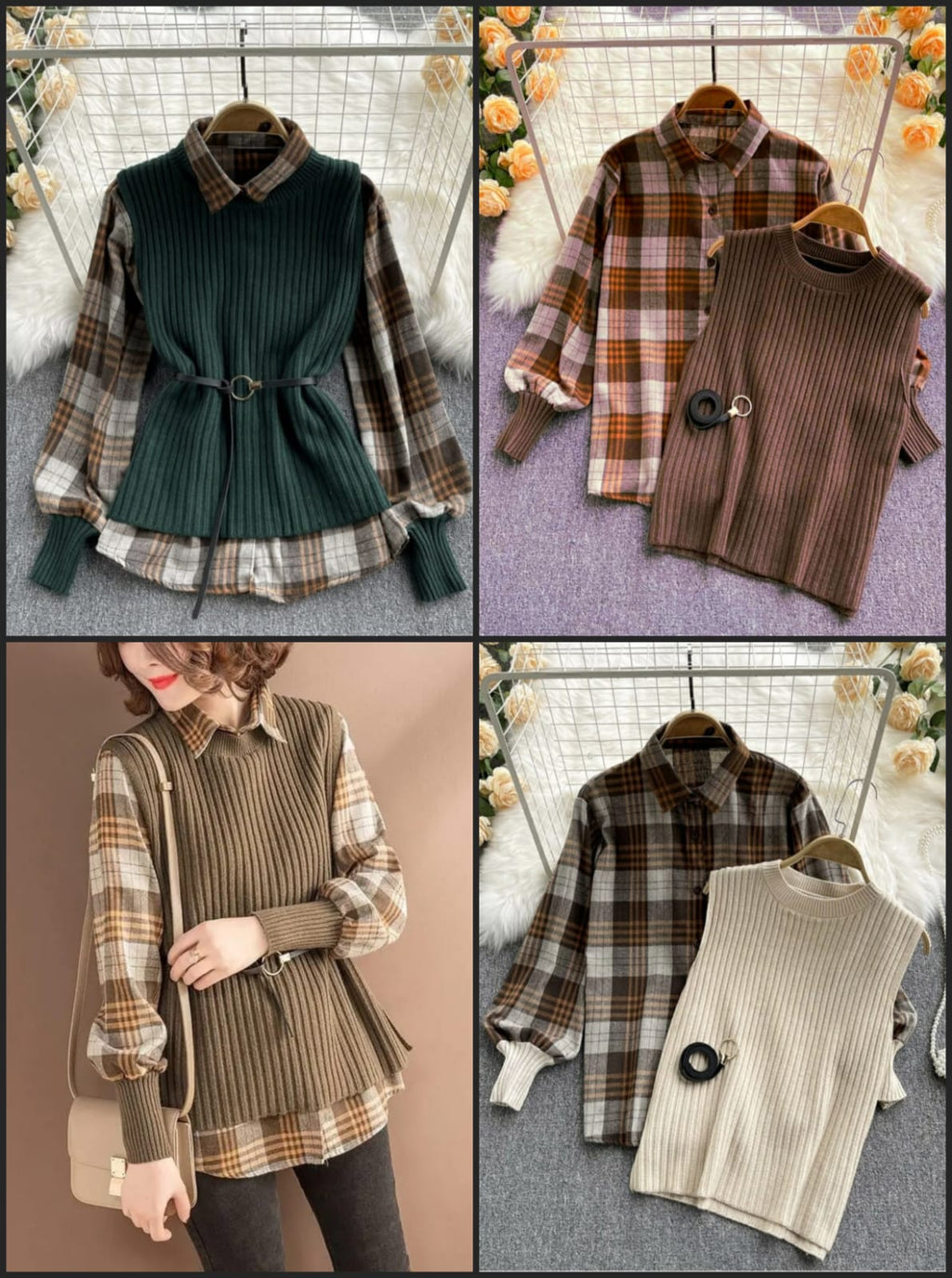 The Charlotte Belted Sweater Set