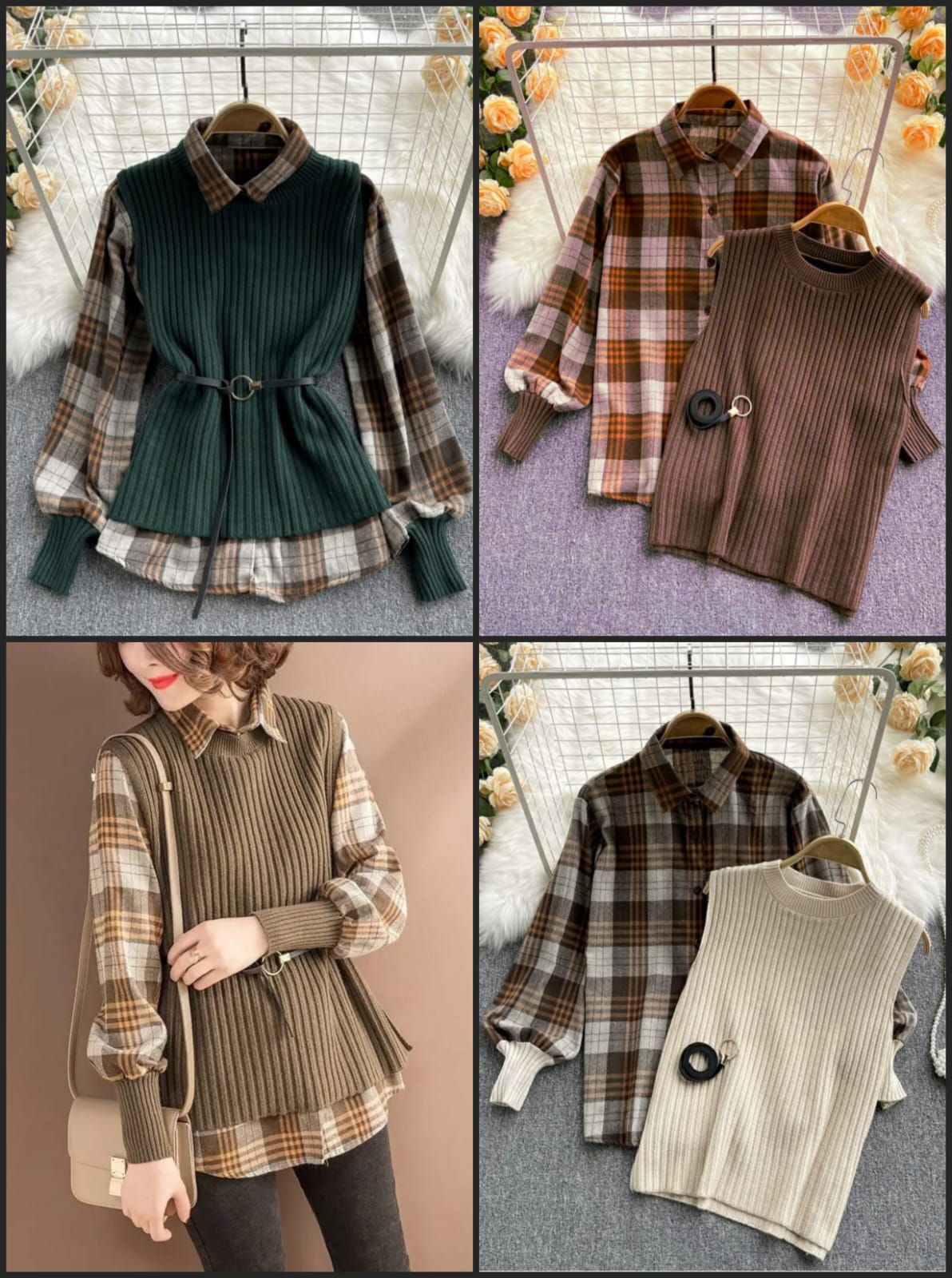 The Charlotte Belted Sweater Set