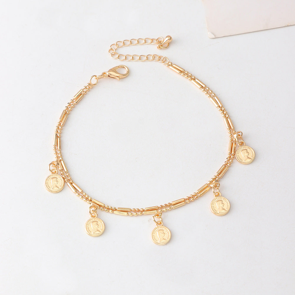 Shell Leaf Anklet