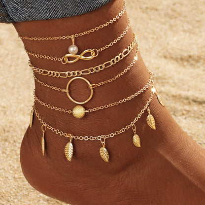 Zoe Multi-layer Anklet
