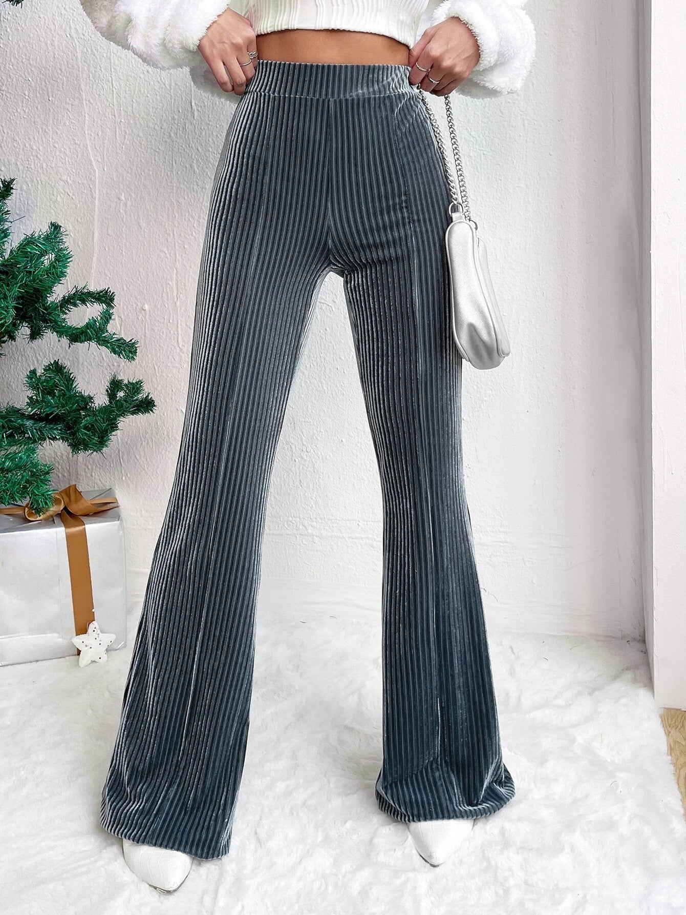 Celina Corduroy Bell-bottom Pants