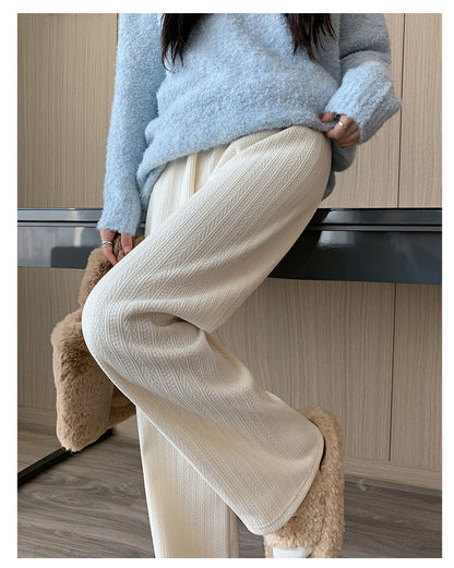 Addison Fleece Wide-leg Pants