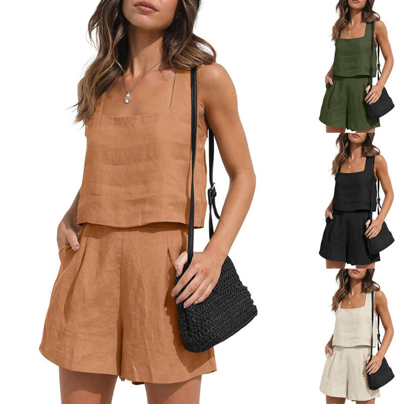 Lila Square Neck Co-ord