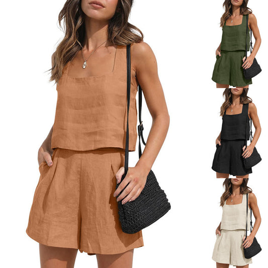 Lila Square Neck Co-ord