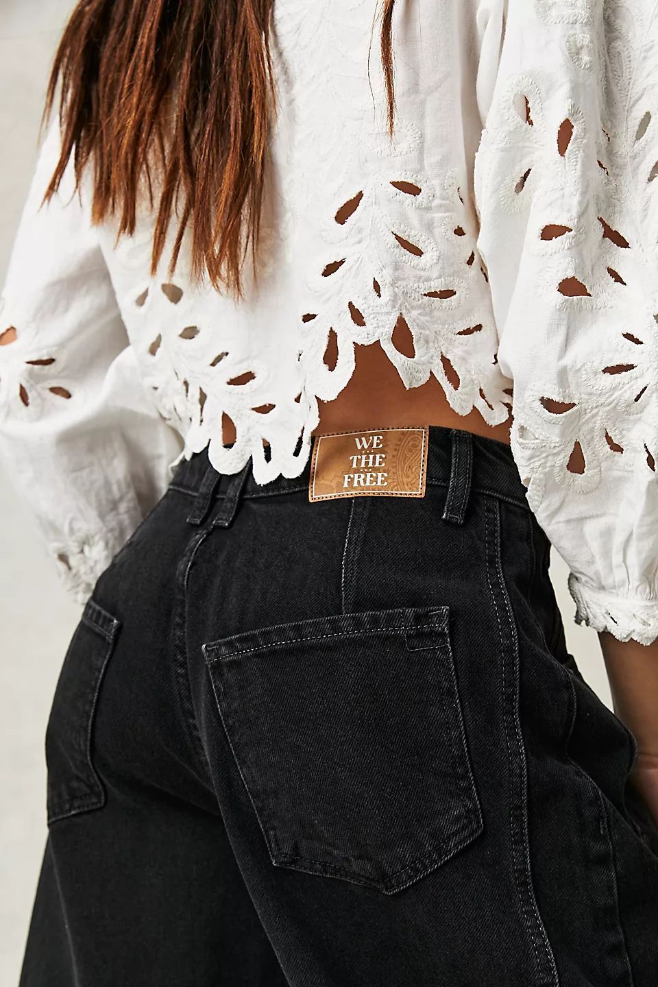 Dia High Stretch Mid-Rise Barrel Jeans