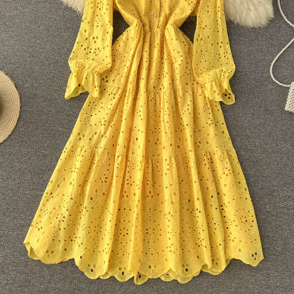 Anne Cut-out Lace Dress