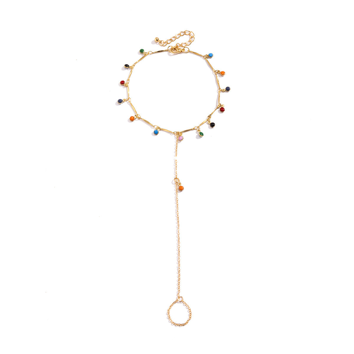 Fringed Continuation Finger Anklet