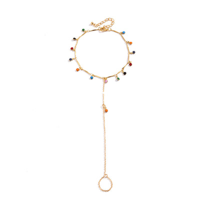 Fringed Continuation Finger Anklet