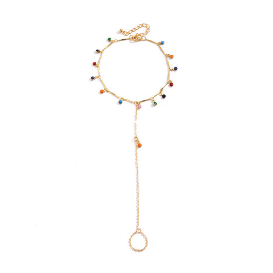Fringed Continuation Finger Anklet