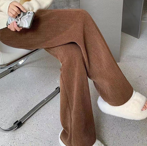 Addison Fleece Wide-leg Pants
