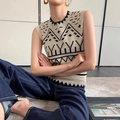 Eliana Knitted Vintage Vest